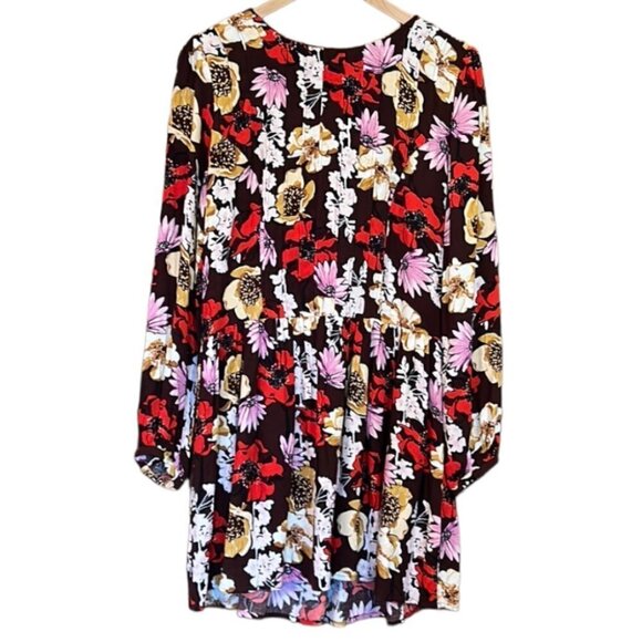 Nordstrom Hinge Floral Pintuck Midi Dress Small NWT - Picture 3 of 10